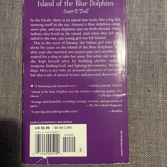 Island of Blue Dolphins pocketbook paperback - Picture 2 of 3